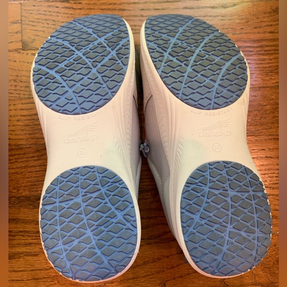 Marlee Dansko slip on grey and blue walking tennis shoes sneaker size 38 (7.5-8) - Picture 5 of 13